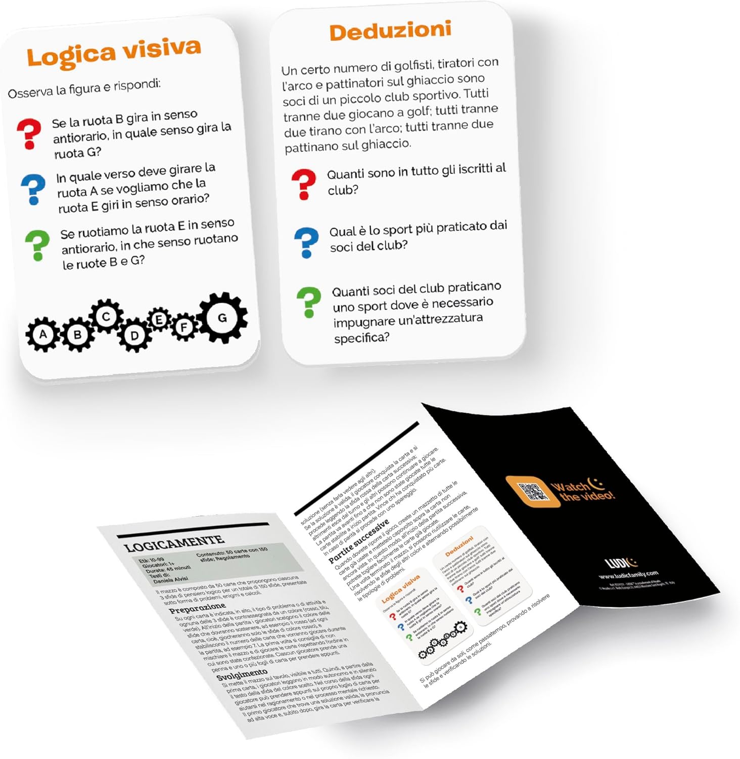 Thumbnail 3 de Ludic - Logicamente: 150 Sfide di Logica e Problem Solving, gioco di carte per tutta la famiglia