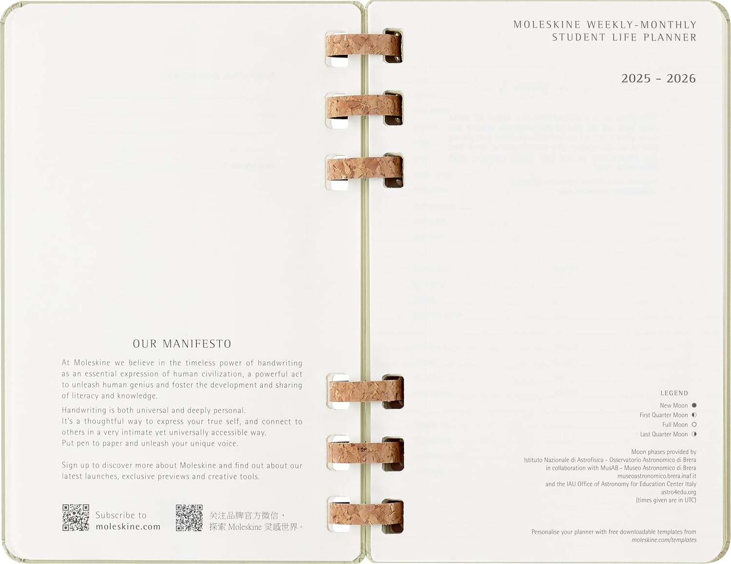 Detalle 2 de Moleskine Student Life Planner 2025-26 15 x 21 cm