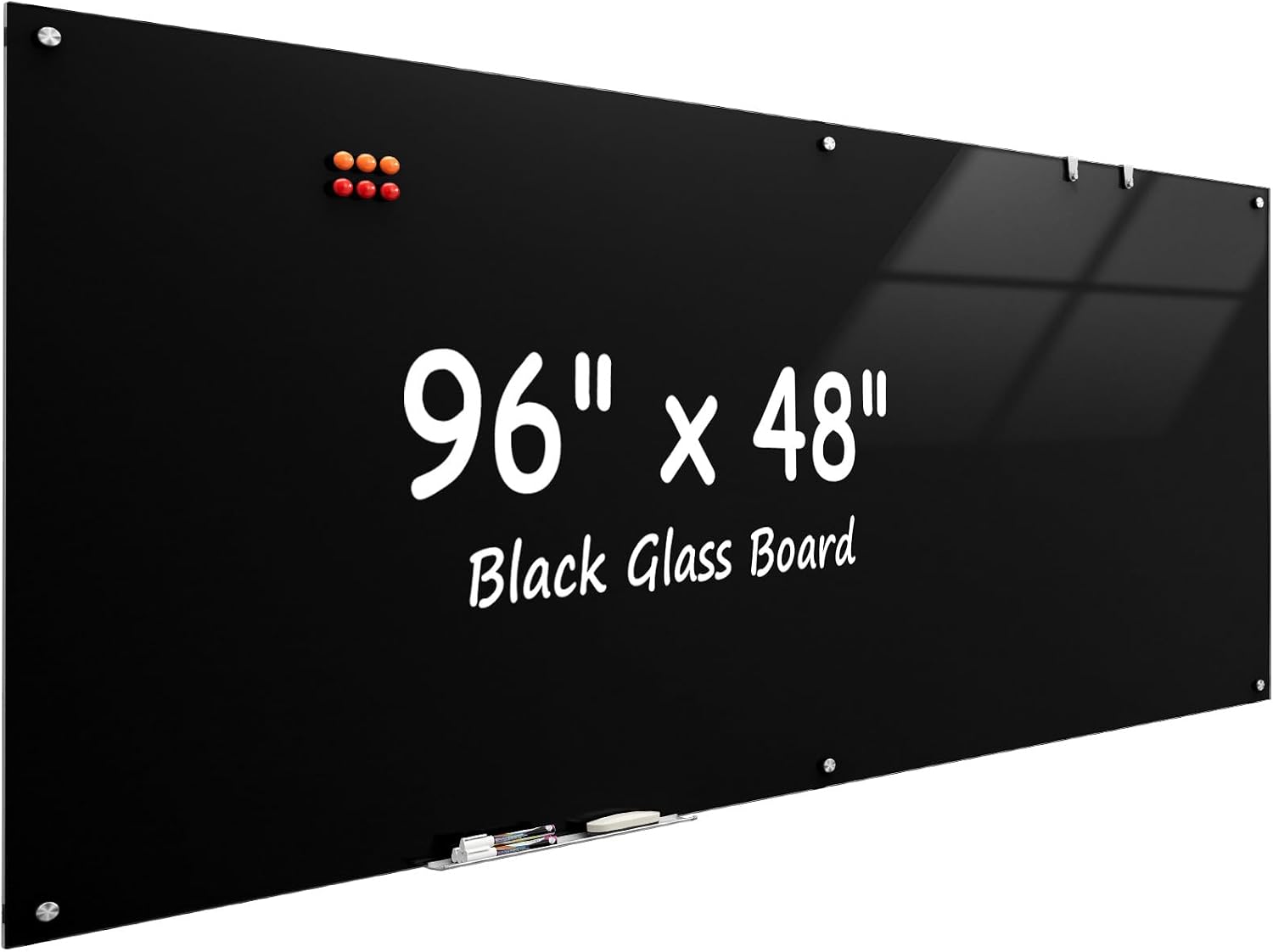 Detalle de MaxGear MaxGear-B-Glass-Board-96x48 Glass Whiteboard, 96 x 48, Magnetic
