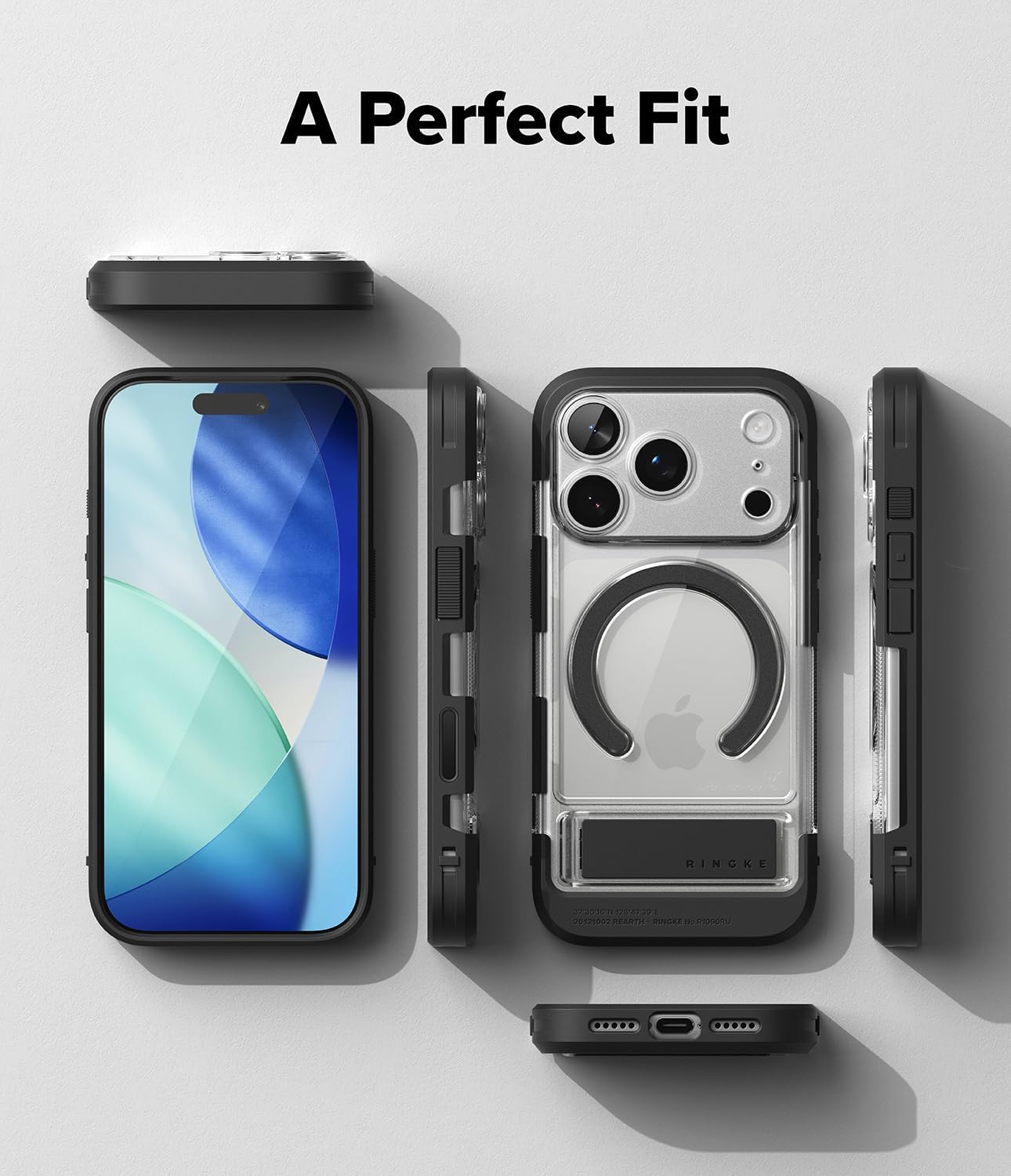 Thumbnail 6 de Ringke UX Magnetic Case for iPhone 17 Pro – Clear, MagSafe Compatible with Built-In Kickstand