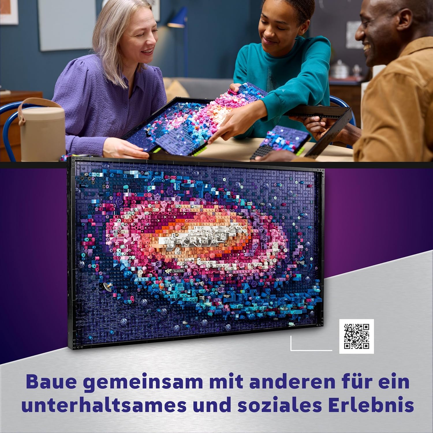 Thumbnail 4 de LEGO Art Die Milchstraßen-Galaxie 3.091 Teile