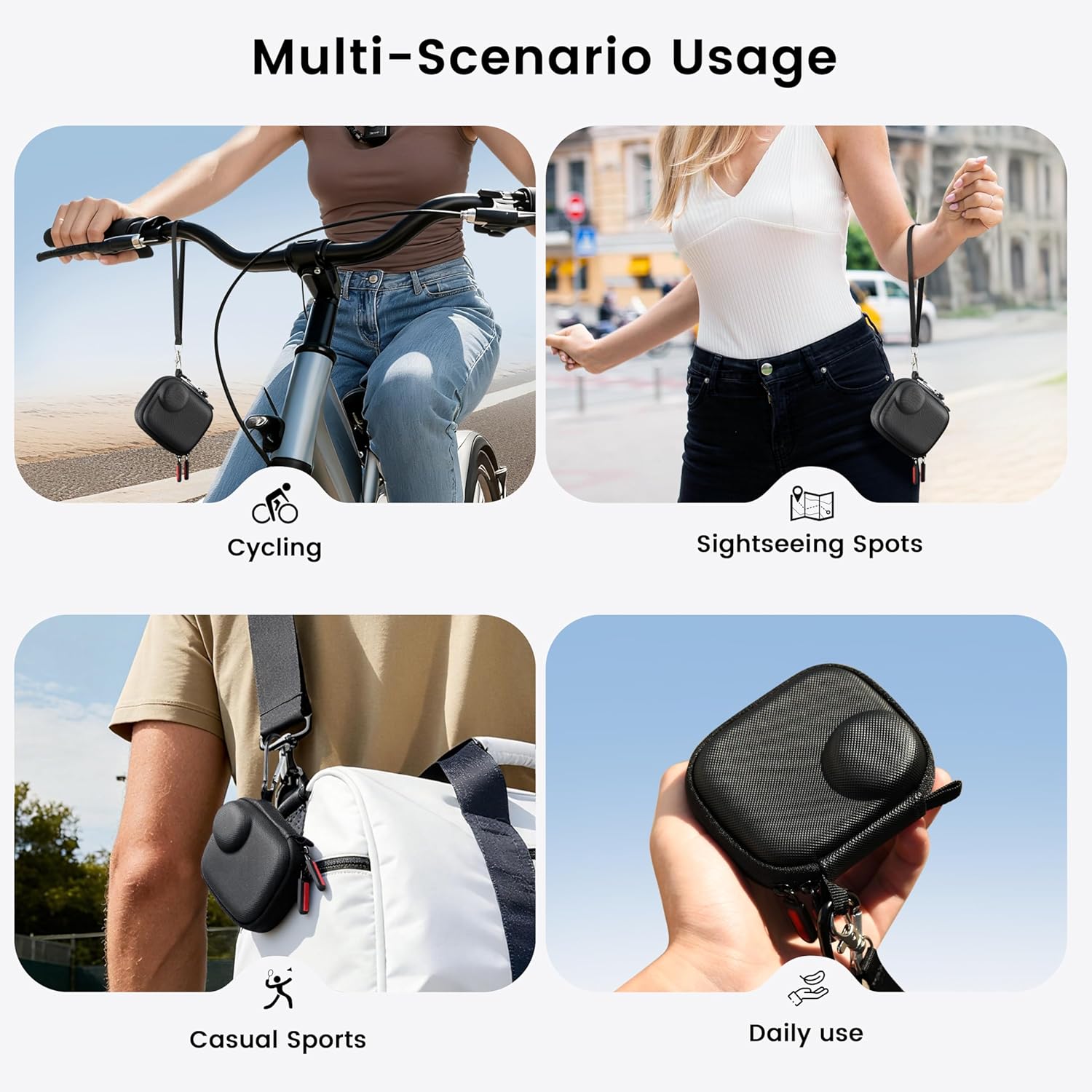 Detalle de STARTRC PHOTO Osmo Nano Camera Bag – hard-shell portable case with wrist strap for DJI Osmo Nano accessories