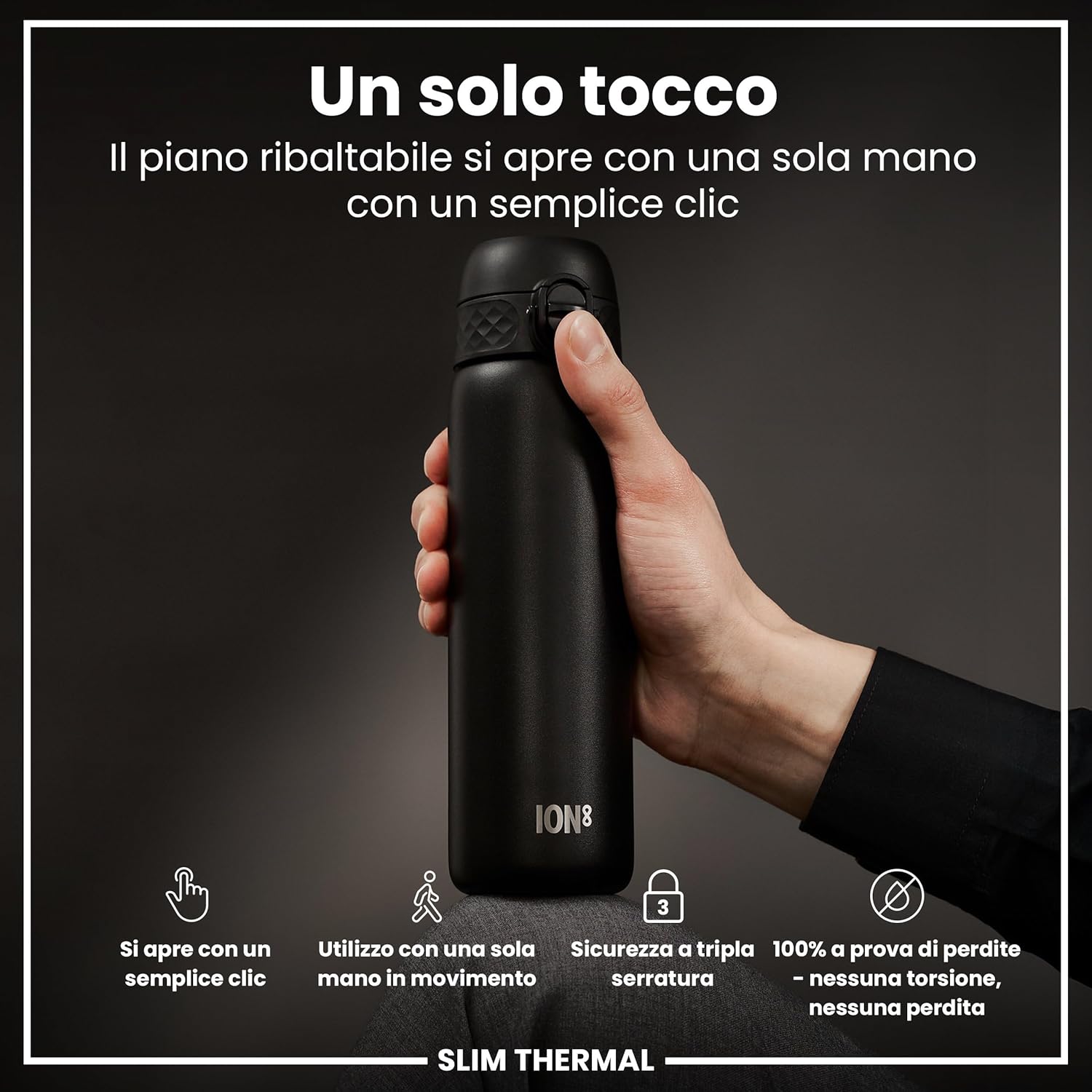 Thumbnail 4 de ION8 Borraccia Termica in Acciaio Isolato 500ml: resistente,pratica e sicura