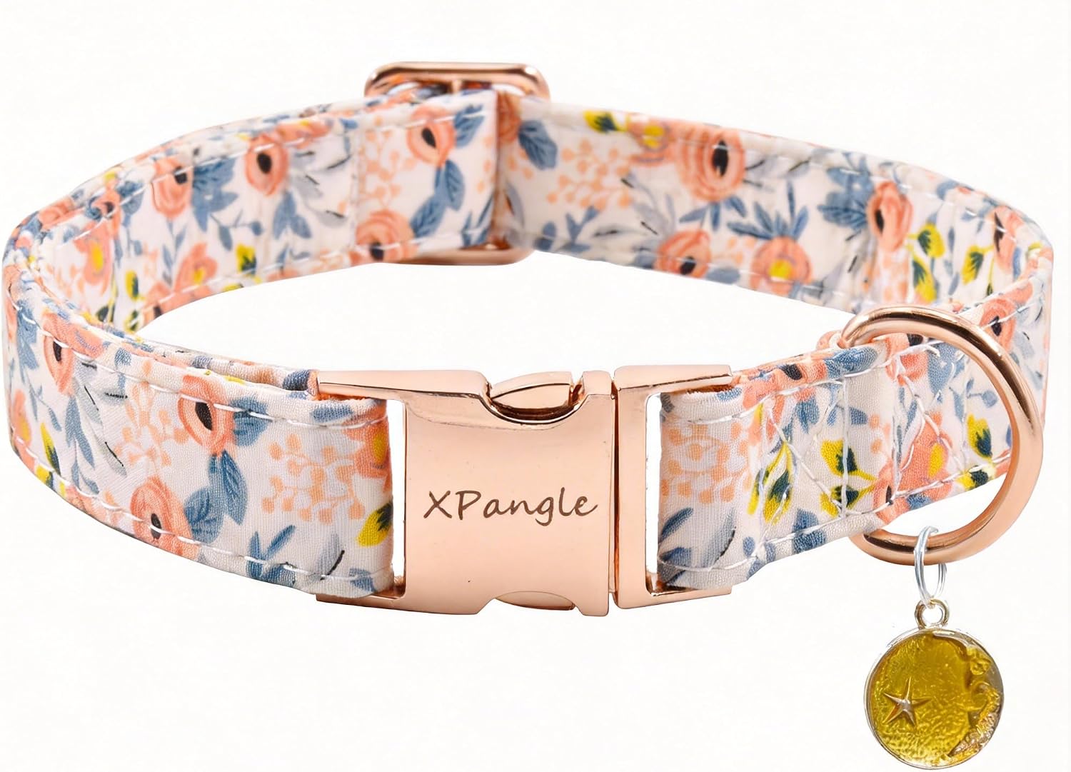 Detalle de Floral Dog Collar, M (13–18 in)