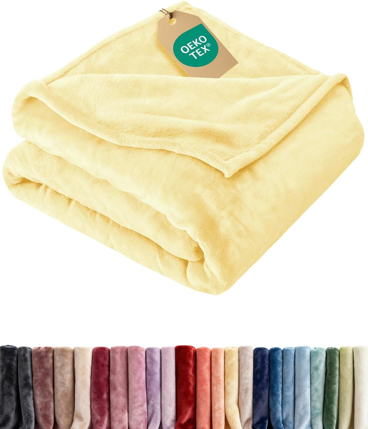 Imagen de Ultra Soft Fleece Blanket Queen Size – Flannel Fleece Luxury, Lightweight Yet Warm en OfertitasTOP