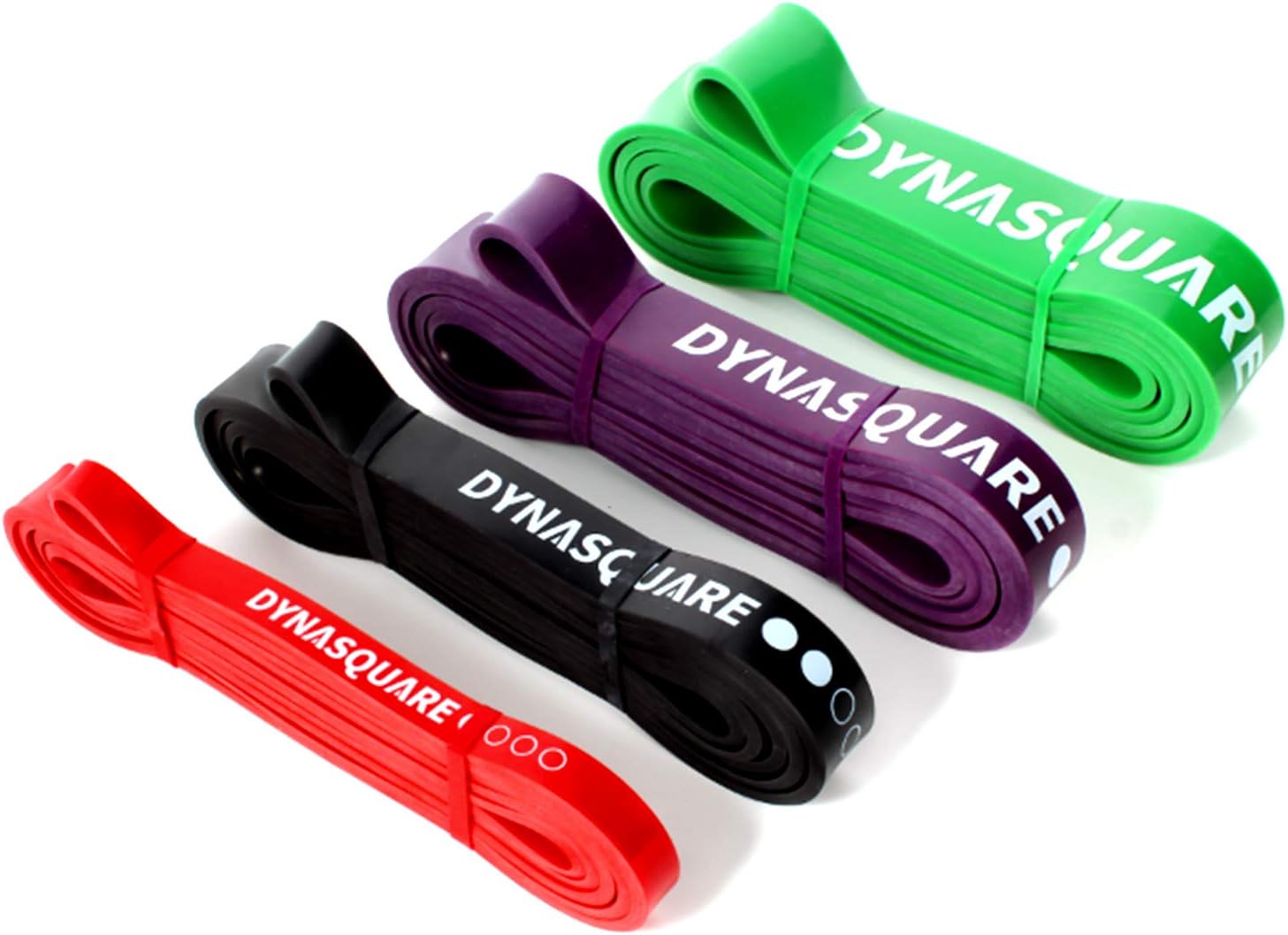 Detalle 2 de DYNASQUARE Red Resistance Band, 10–35 lb, 41-Inch Rubber Pull-Up Band