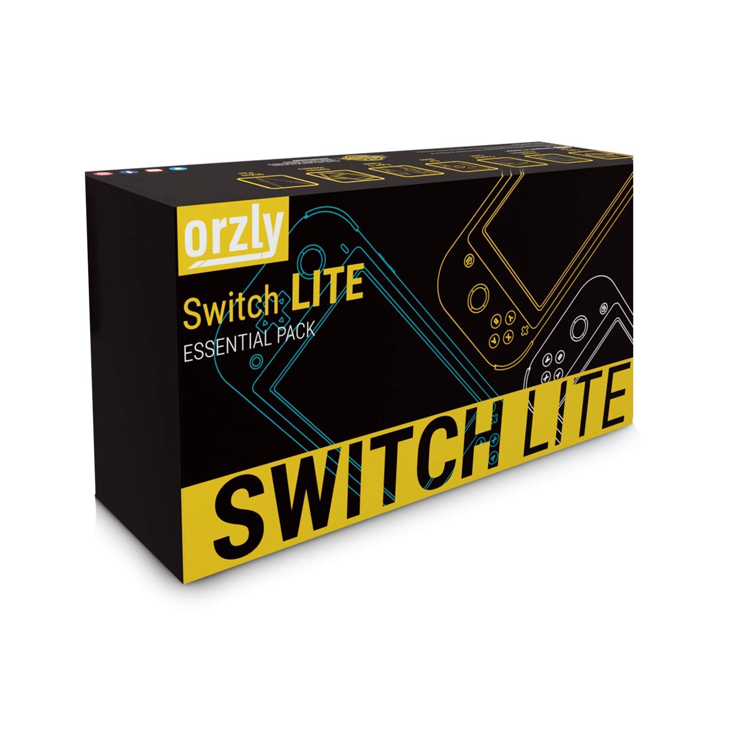Detalle 2 de Orzly Switch Lite Zubehör Grau