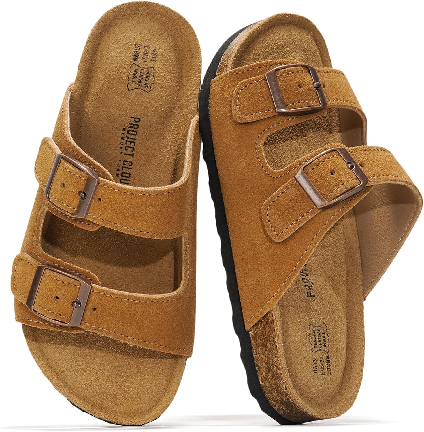 Thumbnail 6 de Project Cloud 100% Genuine Leather Kids Sandals — Lightweight, Water-Resistant Slides for Kids