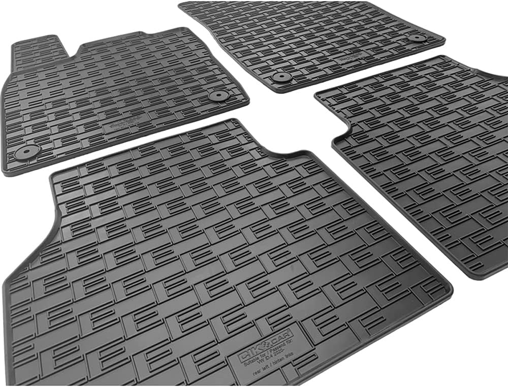 Thumbnail 2 de Set Tapis de Caoutchouc compatible avec VW ID.4 / ID.5, Skoda Enyaq iV, Audi Q4 E-Tron et Cupra Tavascan – 4 pièces avec système de montage