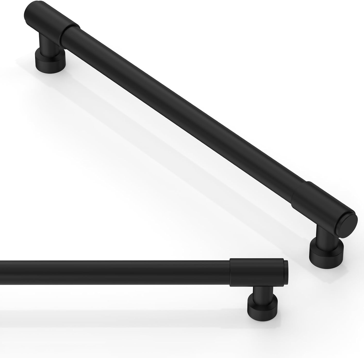 Detalle de Asimerdeco AR010 Matte Black Cabinet Pulls, 8-Inch Center-to-Center, 10-Pack