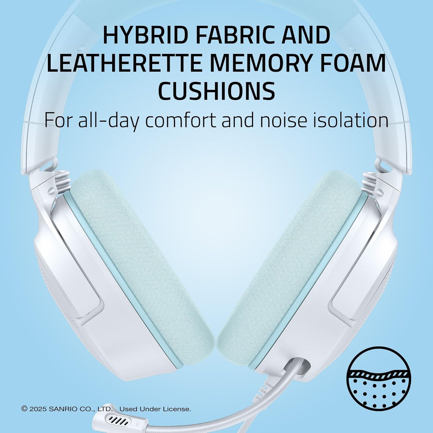 Thumbnail 4 de Razer Kraken V4 X Wired Gaming Headset (Cinnamoroll Edition) with 40 mm Drivers, Cardioid Mic, and RGB