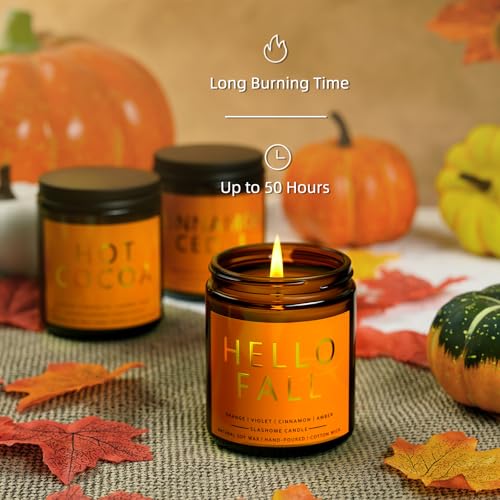 Detalle de Fall Candles Set 4-Pack ⚡