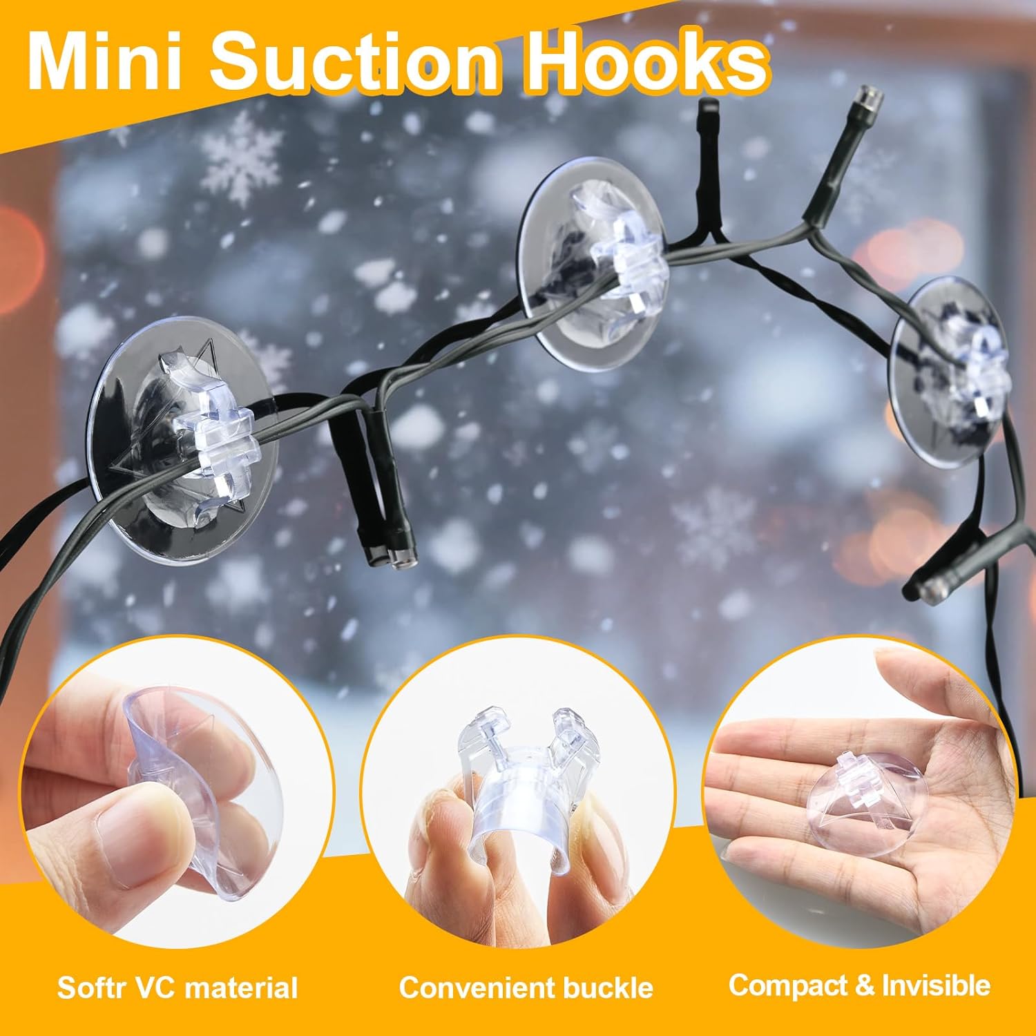 Detalle 2 de Gcstnn Suction Hooks 50 pack 🎄
