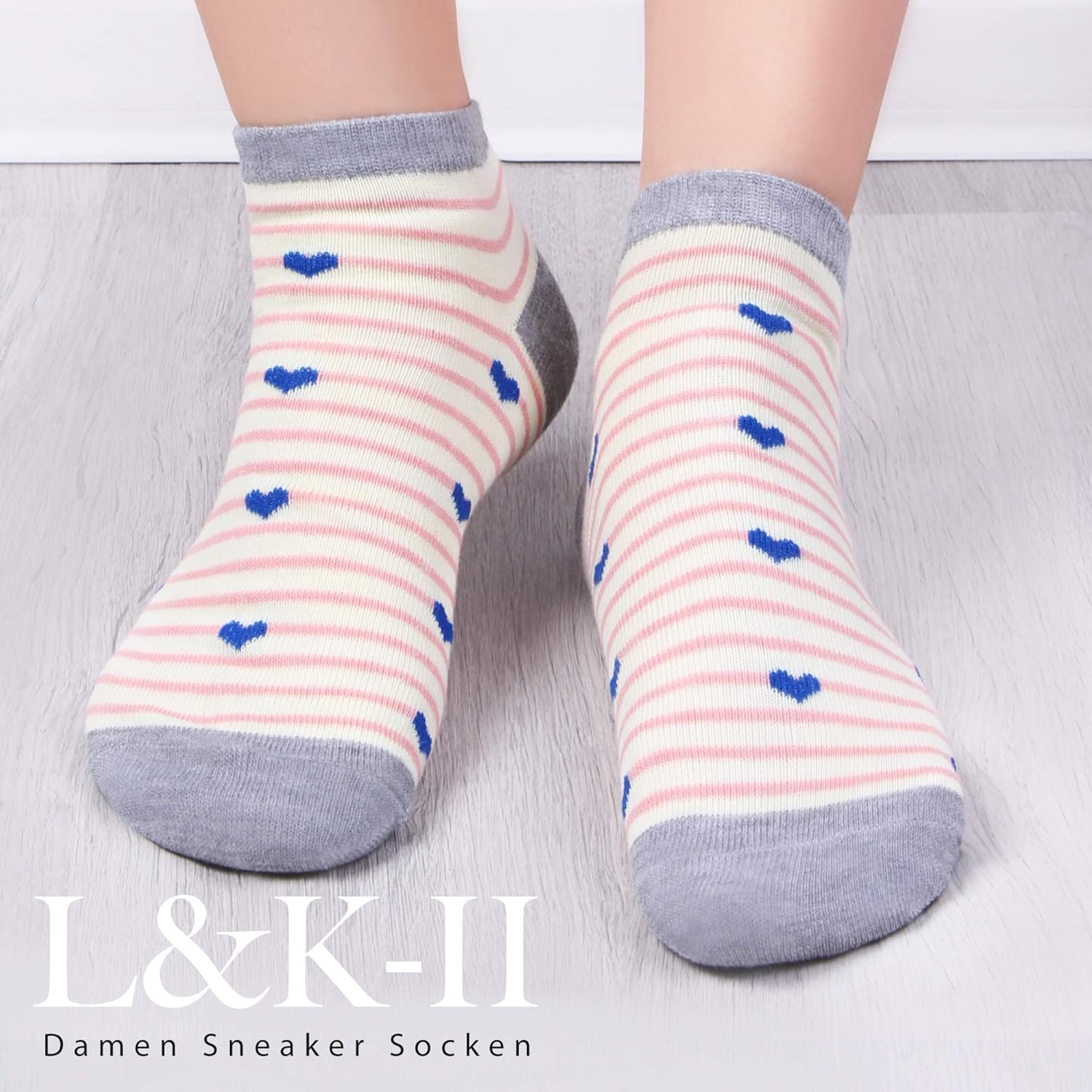 Thumbnail 2 de L&K-II 12 Paia Calze Sportive da Donna e Unisex Sneaker – Cotone, Modello 92276