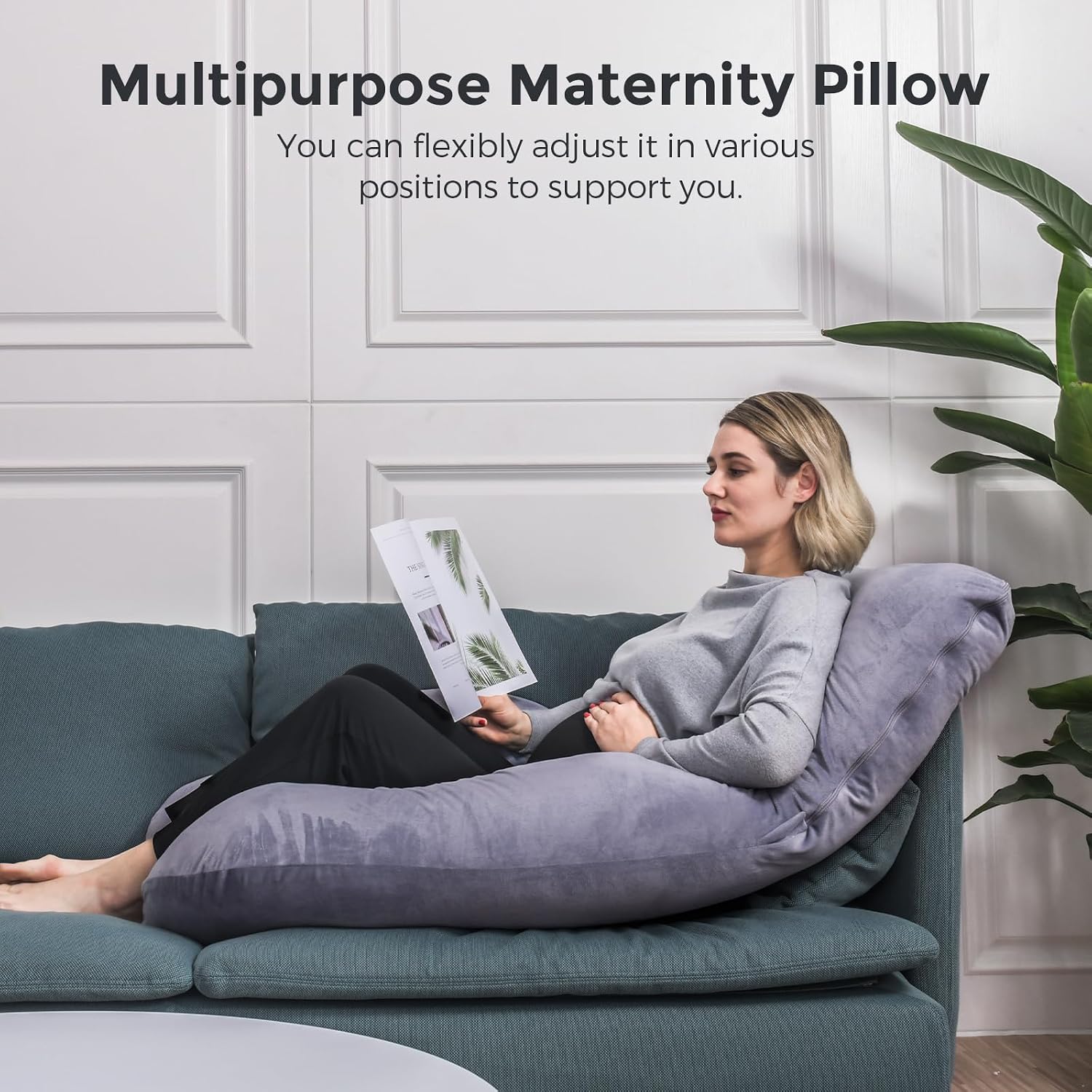 Thumbnail 5 de momcozy Pregnancy Pillow 57 inch U-Shaped