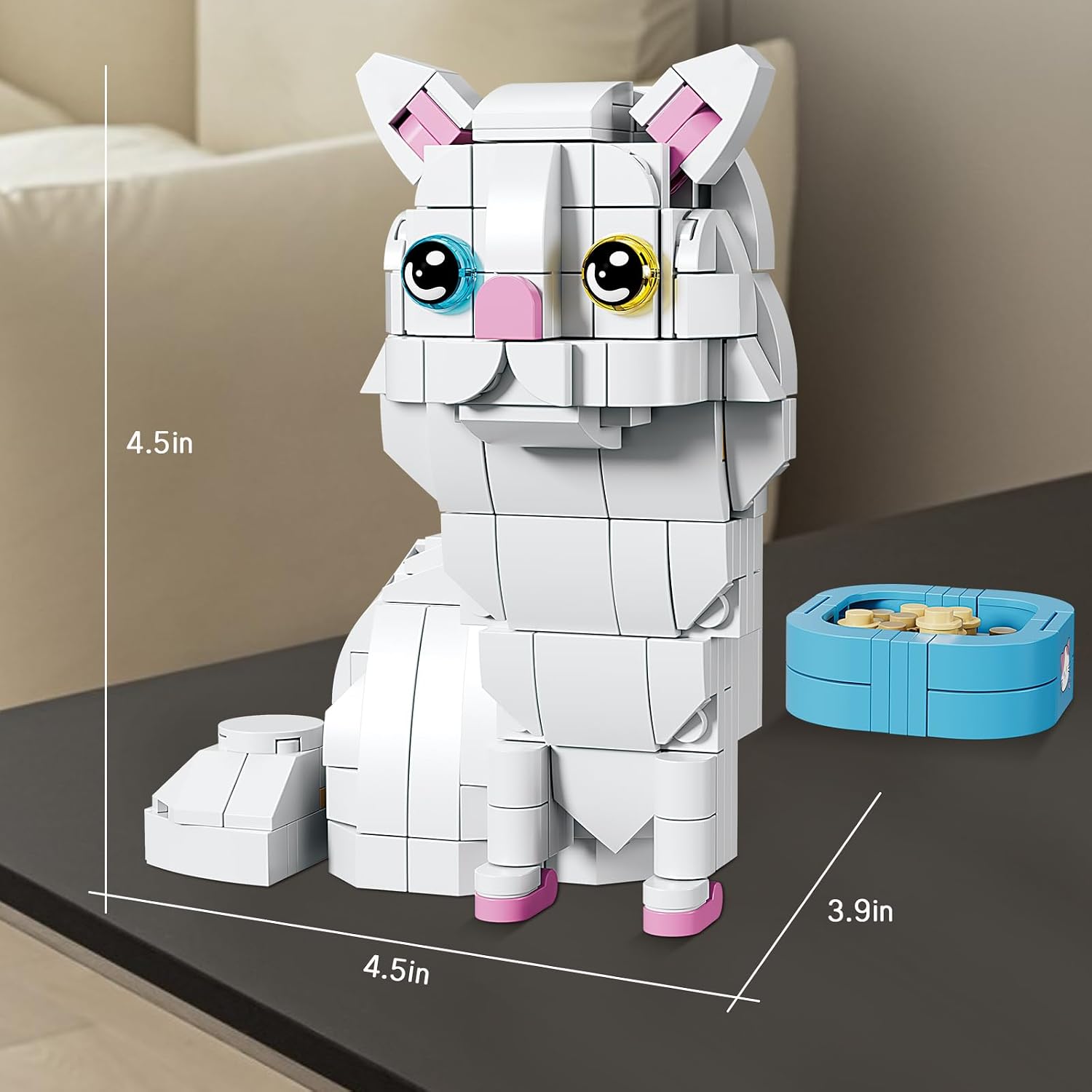 Detalle 1 de White Cat Building Block Set, 319 Pieces
