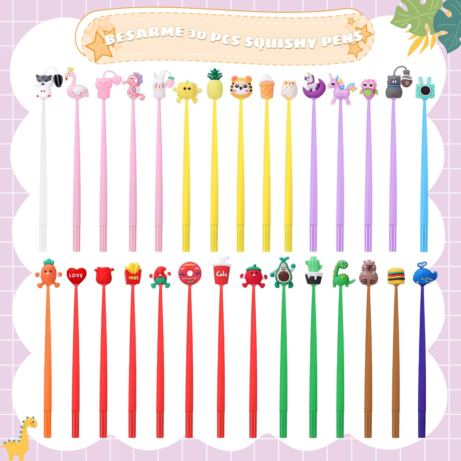 Detalle 2 de Yoosso 30Pcs Mini Pen Shake Gel Pens 0.5mm
