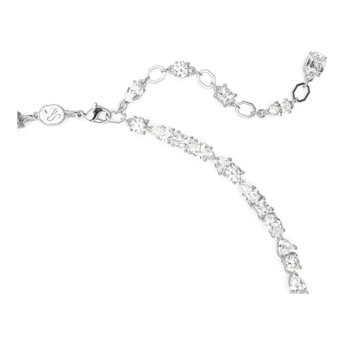 Detalle de Swarovski Collier Mesmera – Tailles variées, blanc, métal rhodié