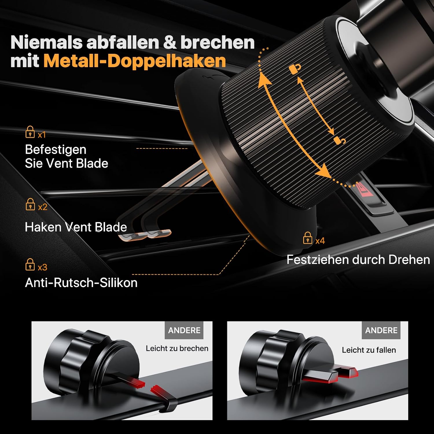 Thumbnail 1 de Miracase Handyhalterung Auto 4,0–7,2 Zoll