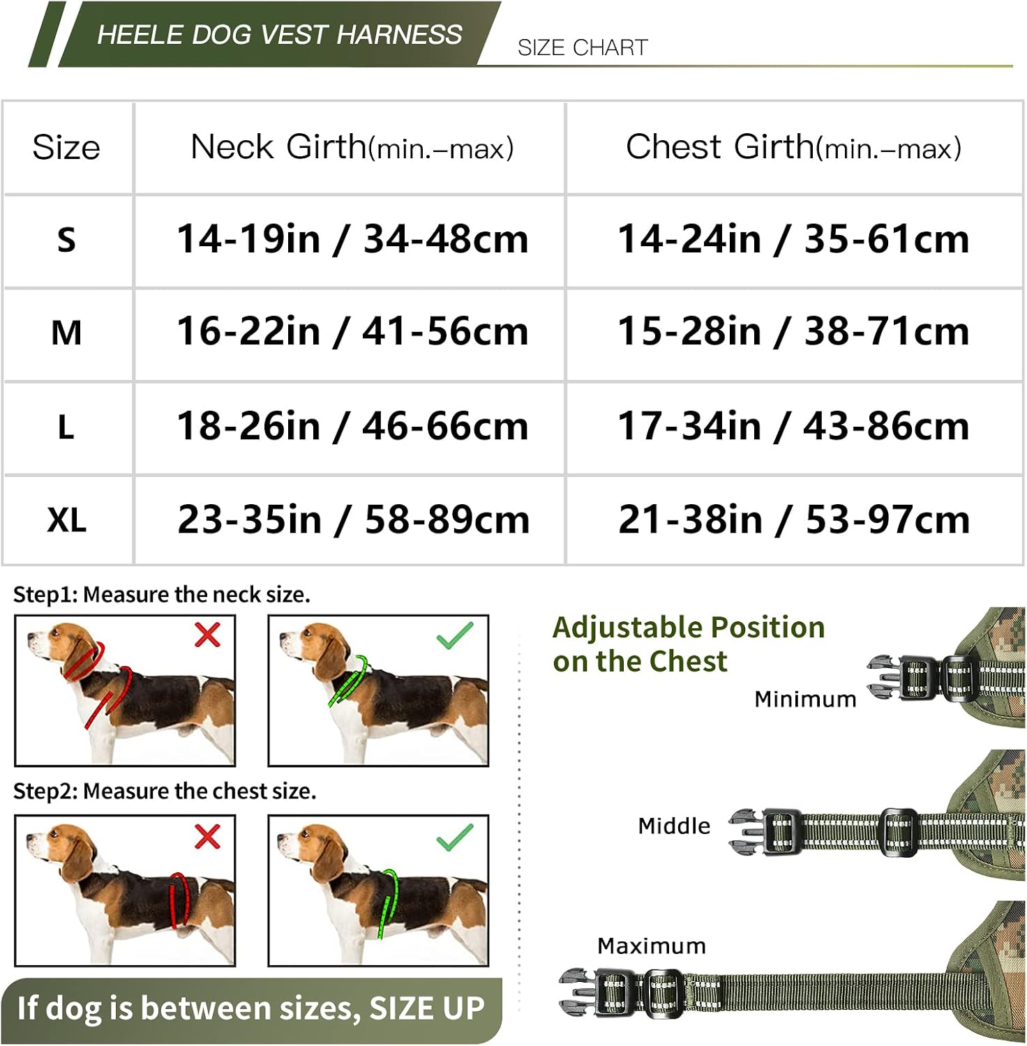 Thumbnail 1 de HEELE Dog Harness L, no pull vest L