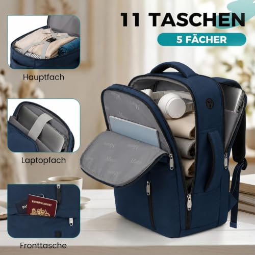 Detalle de MATEIN Bagage cabine 40x30x20 cm, 24L — Sac à Dos Voyage cabine Ryanair