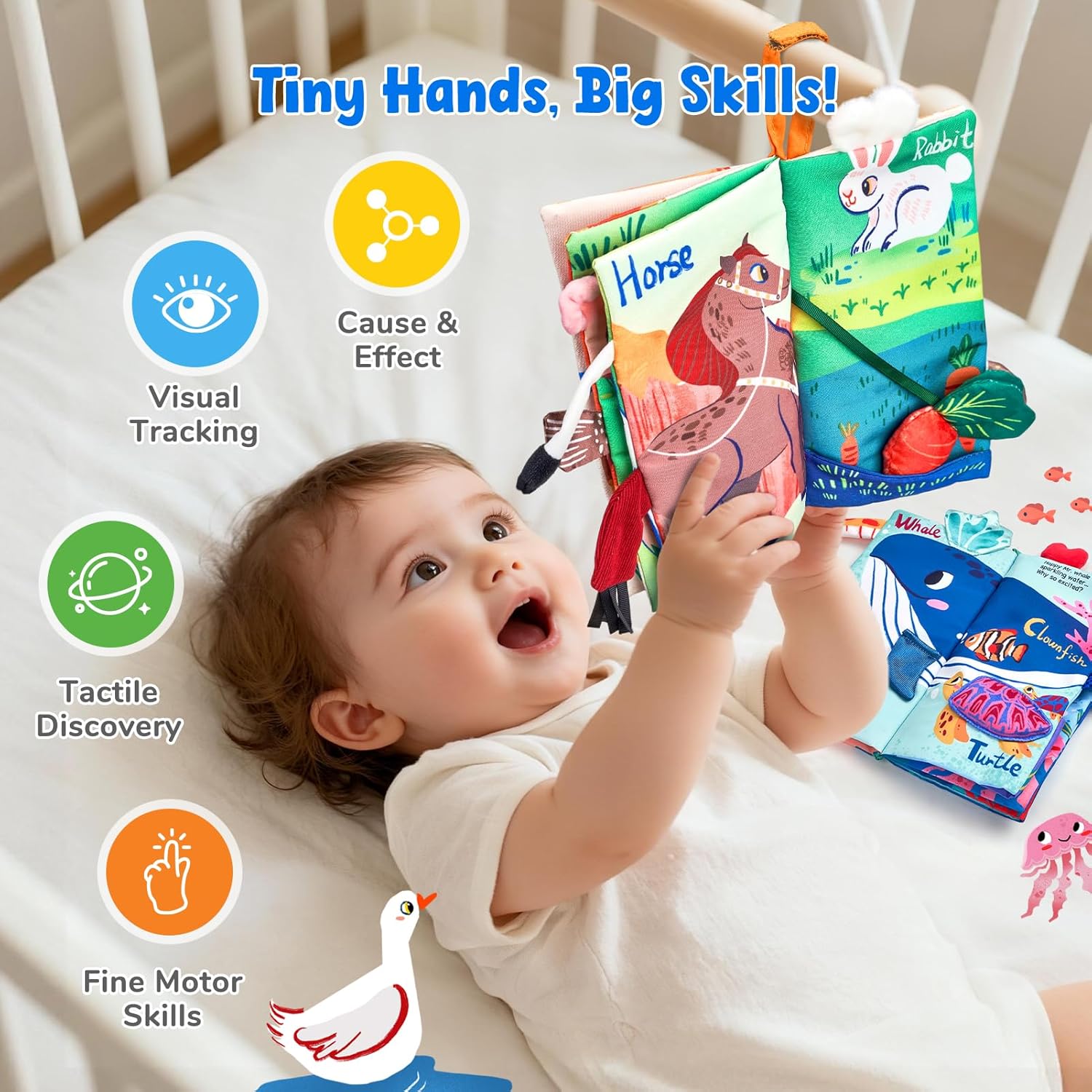 Thumbnail 4 de JoyCat Baby Books 0-6 Months: Twin Sensory Book Set for Babies
