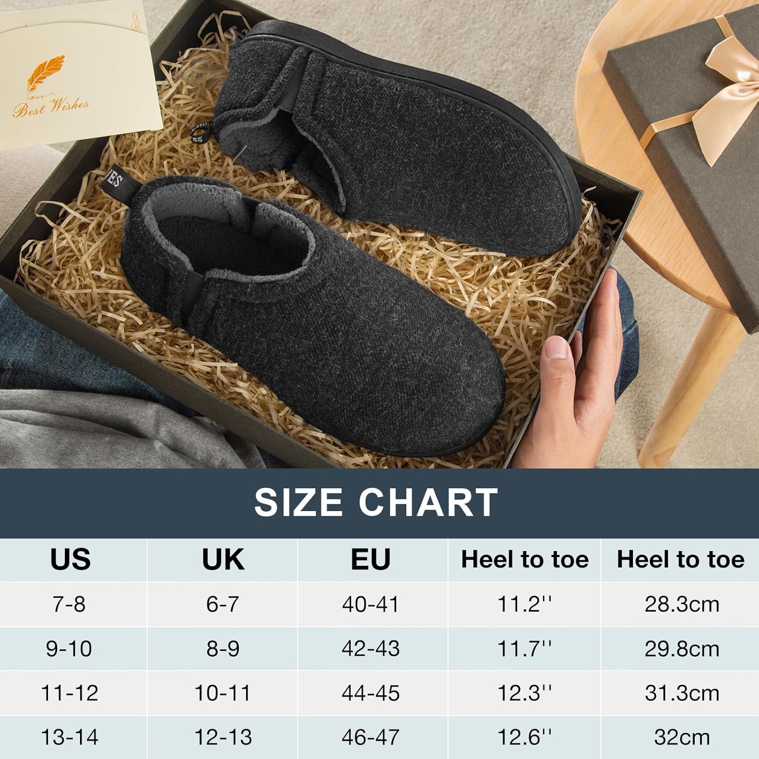Thumbnail 6 de Snug Leaves Men’s Faux Wool Slippers