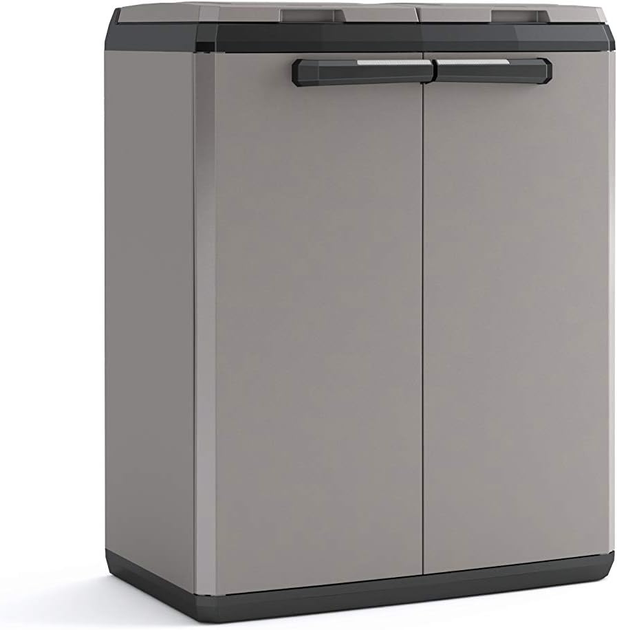 Thumbnail 2 de KETER Poubelles de tri BASIC 68x39x85 Gris