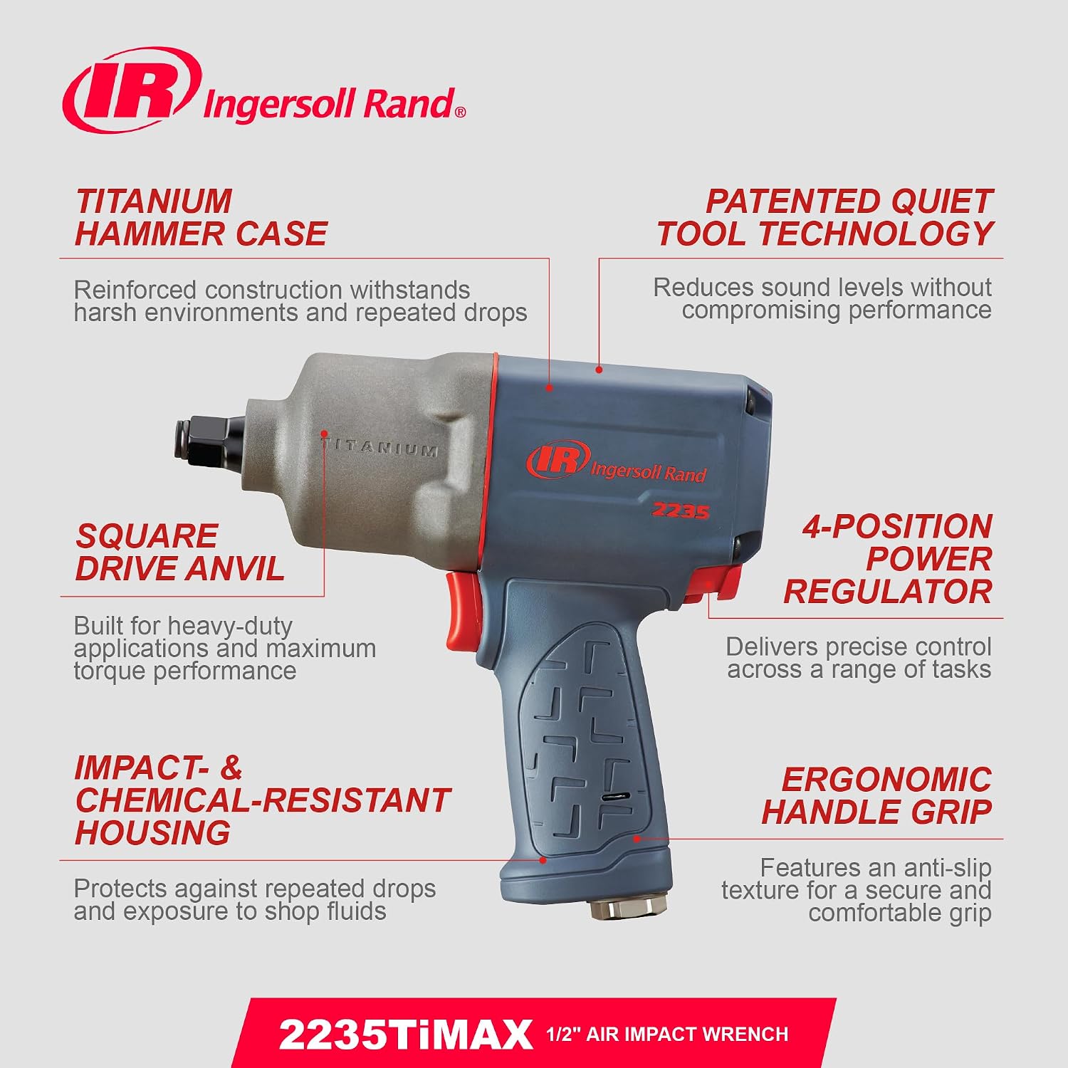 Thumbnail 5 de Ingersoll Rand 2235TiMAX 1/2 in Impact Wrench 1350 ft-lbs