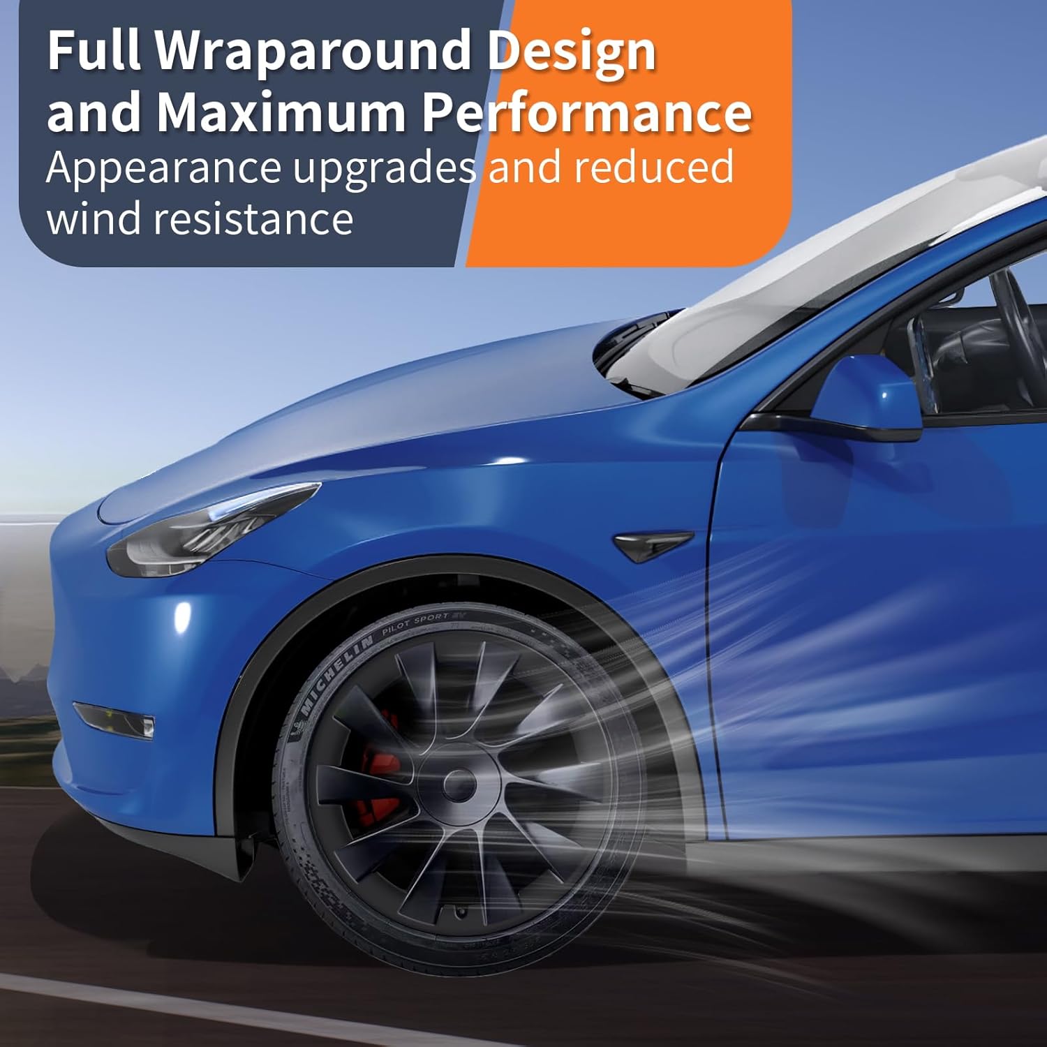 Thumbnail 6 de RAYLUXE Tesla Model Y Rim Protector for 20" Induction Wheels (2020-2024) — Matte Black, 4-Piece Set