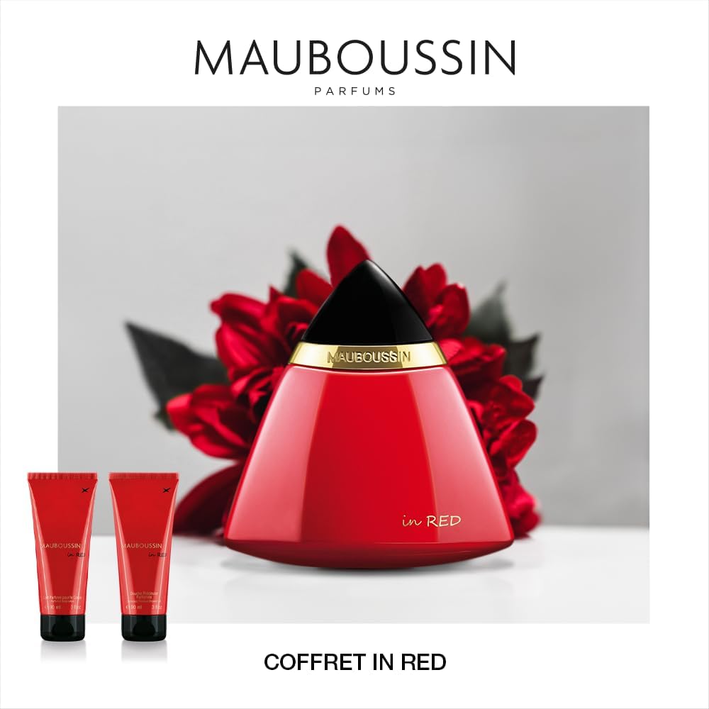Thumbnail 4 de Mauboussin Coffret In Red : Eau de Parfum 100 ml, Gel Douche 90 ml & Lait Corps 90 ml