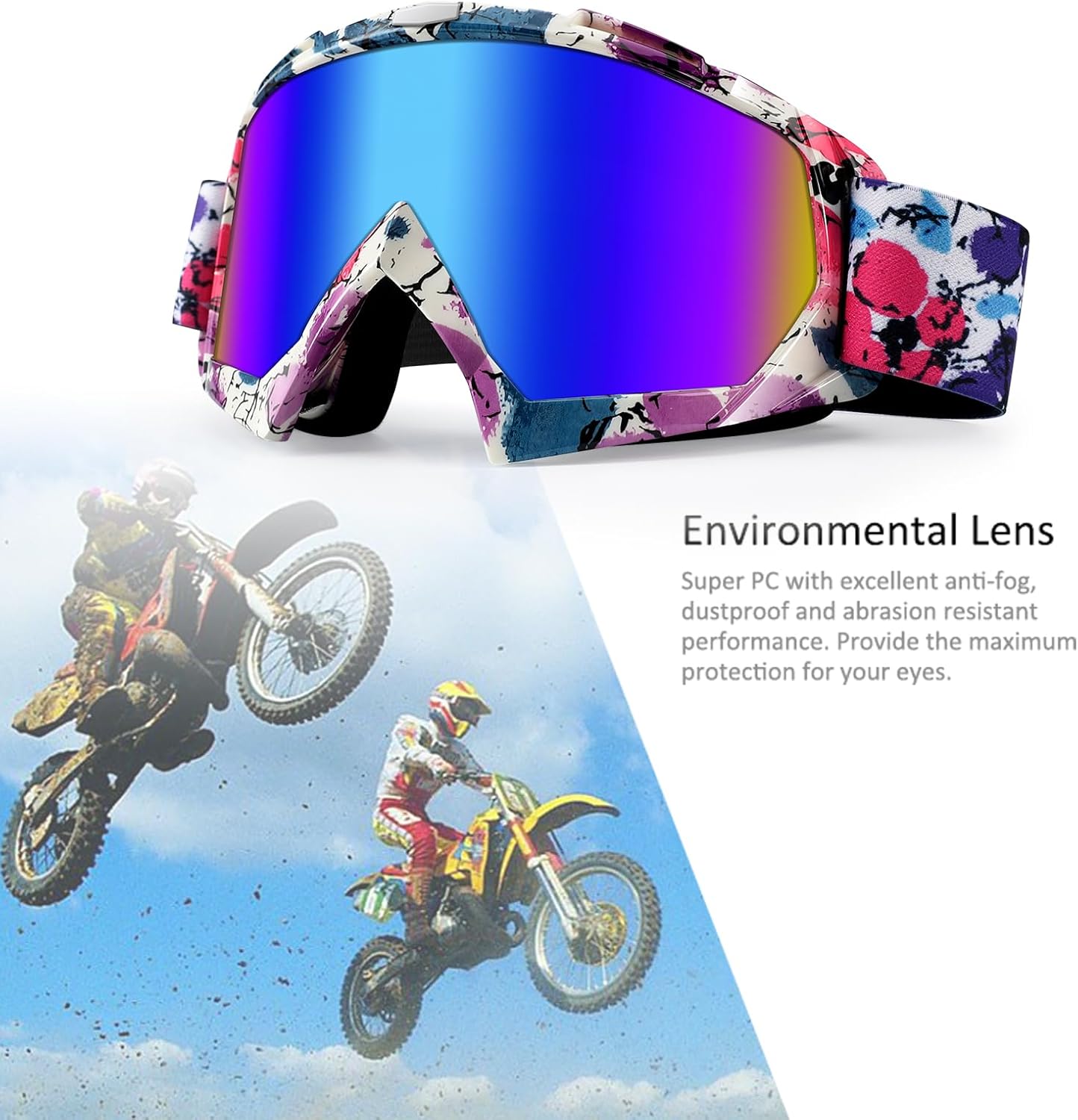 Thumbnail 6 de 4-FQ Motocross Goggles: Windproof Eye Protection for ATV, Dirt Bike, and more