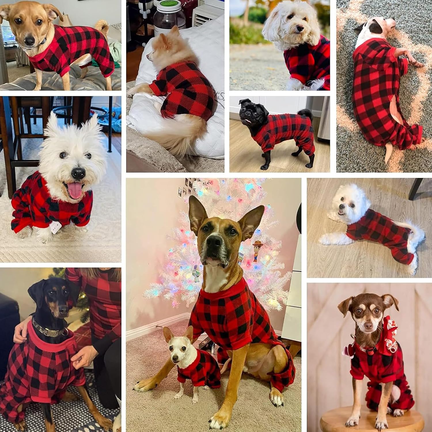 Detalle de SCENEREAL Dog Pajamas in Fleece