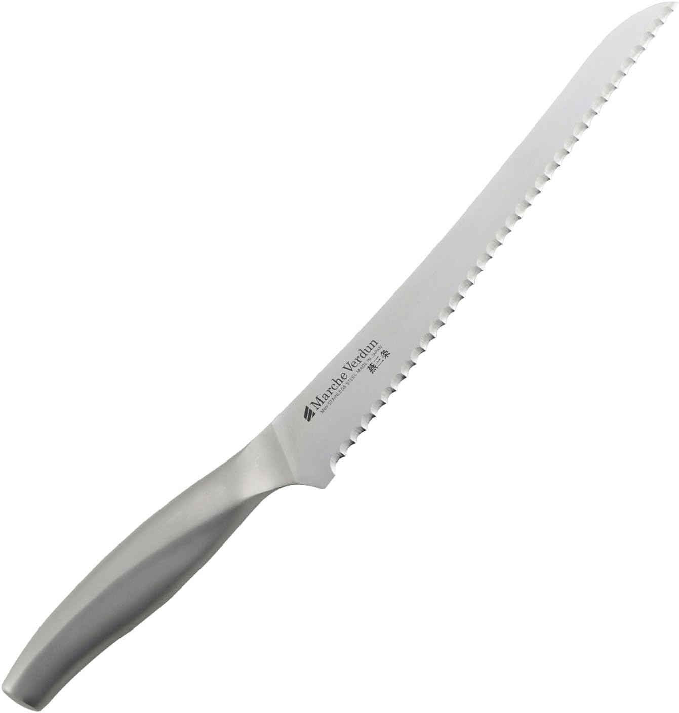 Detalle de 下村企販 マルシェヴェルダン 45955 パン切り包丁 215mm、波刃・食洗機対応・継ぎ目のない一体構造