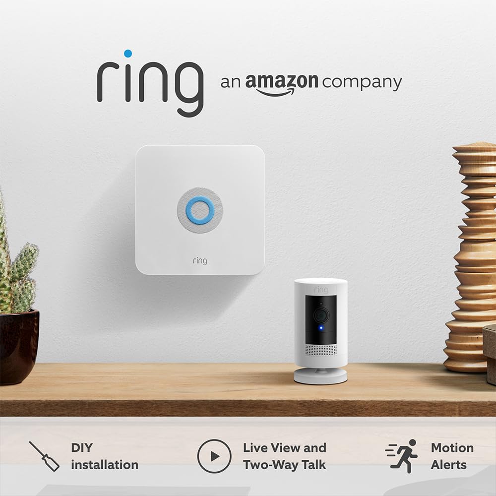 Detalle de Ring Alarm Pack – L + Outdoor Camera (Stick Up Cam) smart home security system