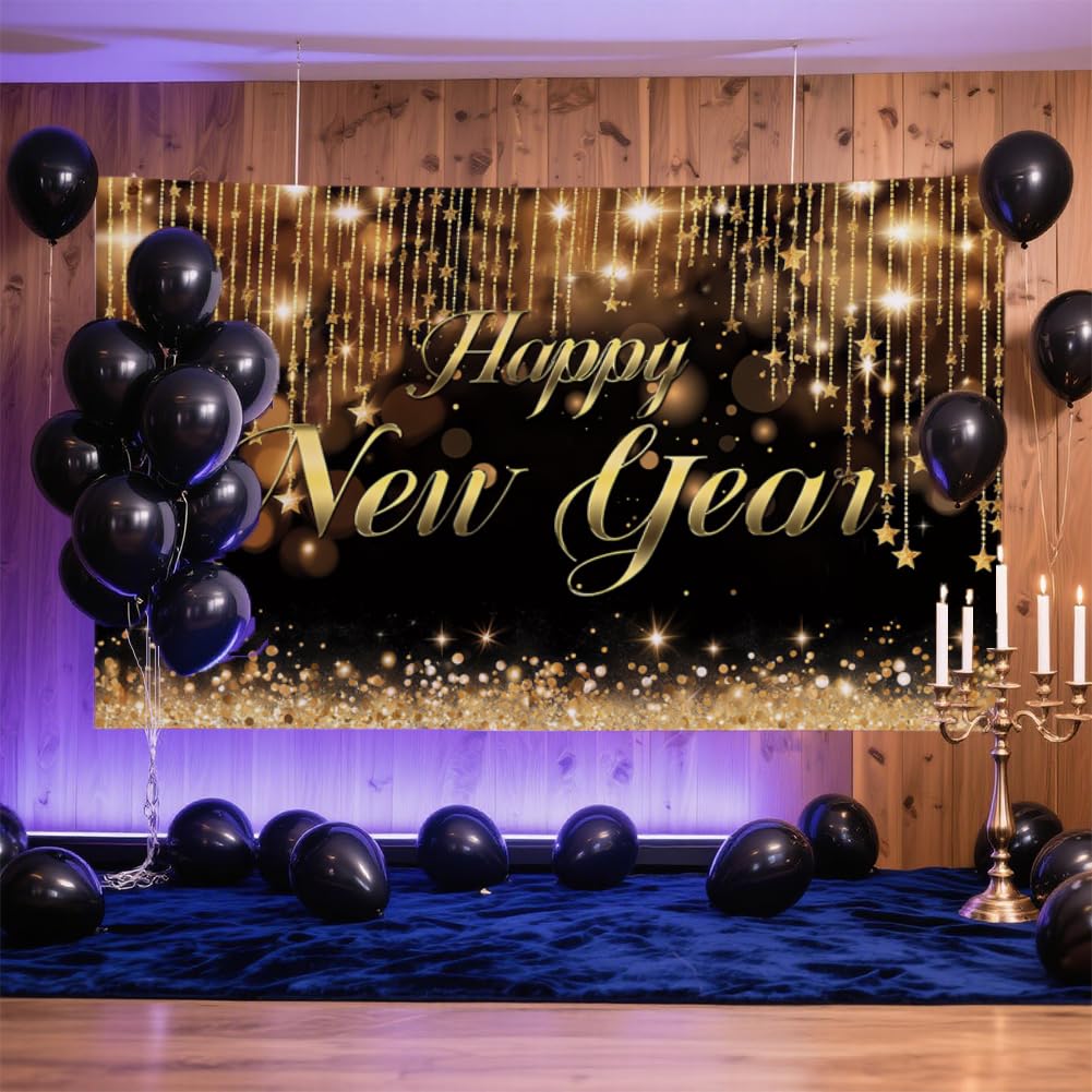 Detalle de CRAFTYMELODY New Year banner, polyester