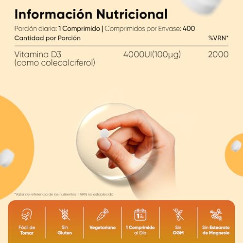 Thumbnail 3 de WeightWorld Vitamina D3 4000UI 400 comprimidos