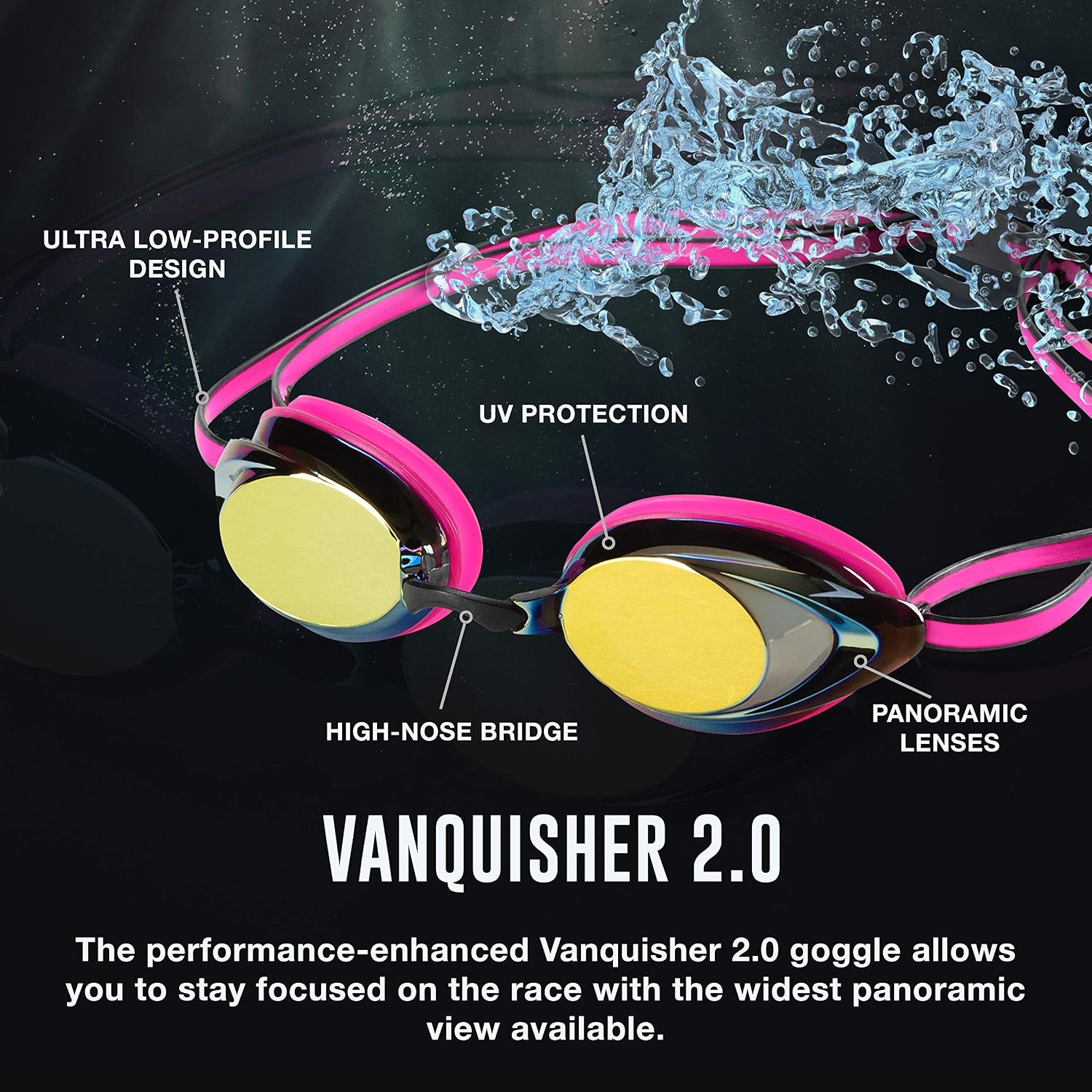 Thumbnail 6 de Speedo Vanquisher 3.0 Women’s Mirrored Swim Goggles