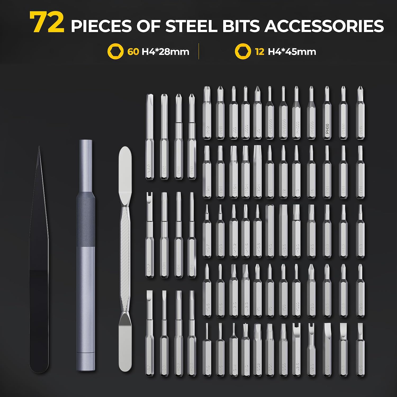 Thumbnail 6 de MXMZHXU NEX E2 Ultra 78-in-1 Electric Screwdriver Set with 72 S2 Bits