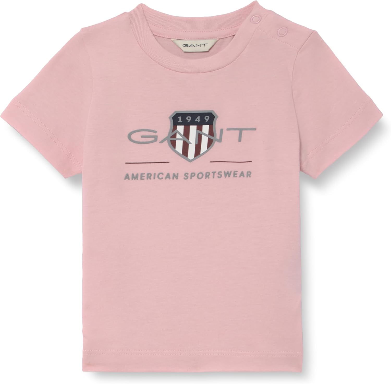 Thumbnail 6 de GANT Herren Normales Schild-T-Shirt in Bubblegum Pink – normale Passform, hoher Baumwollanteil