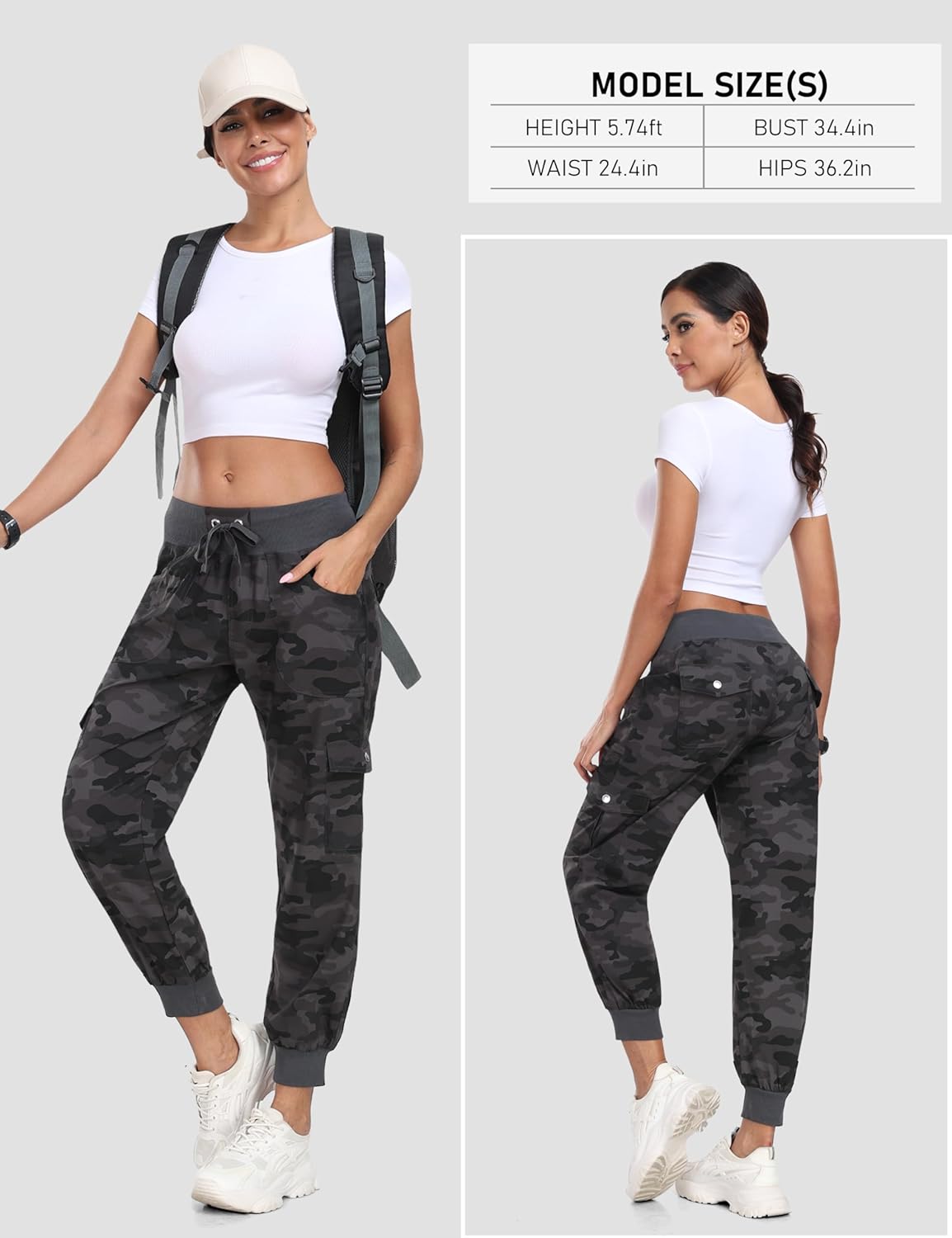 Thumbnail 5 de MoFiz Women's Hiking Cargo Pants — Lightweight, Quick-Dry with 6 Pockets