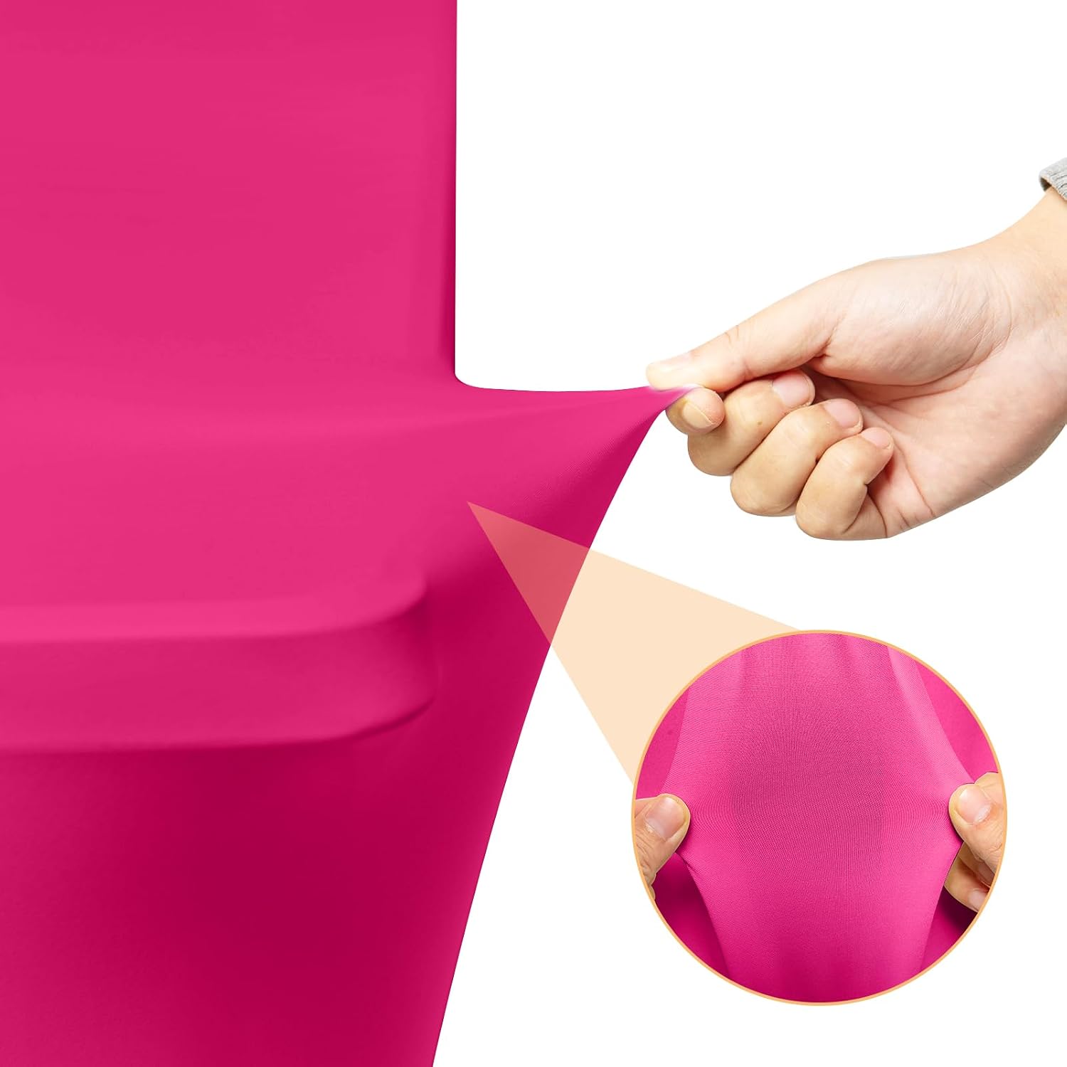 Thumbnail 3 de 2 Pack 6ft Fuchsia Spandex Tablecloth