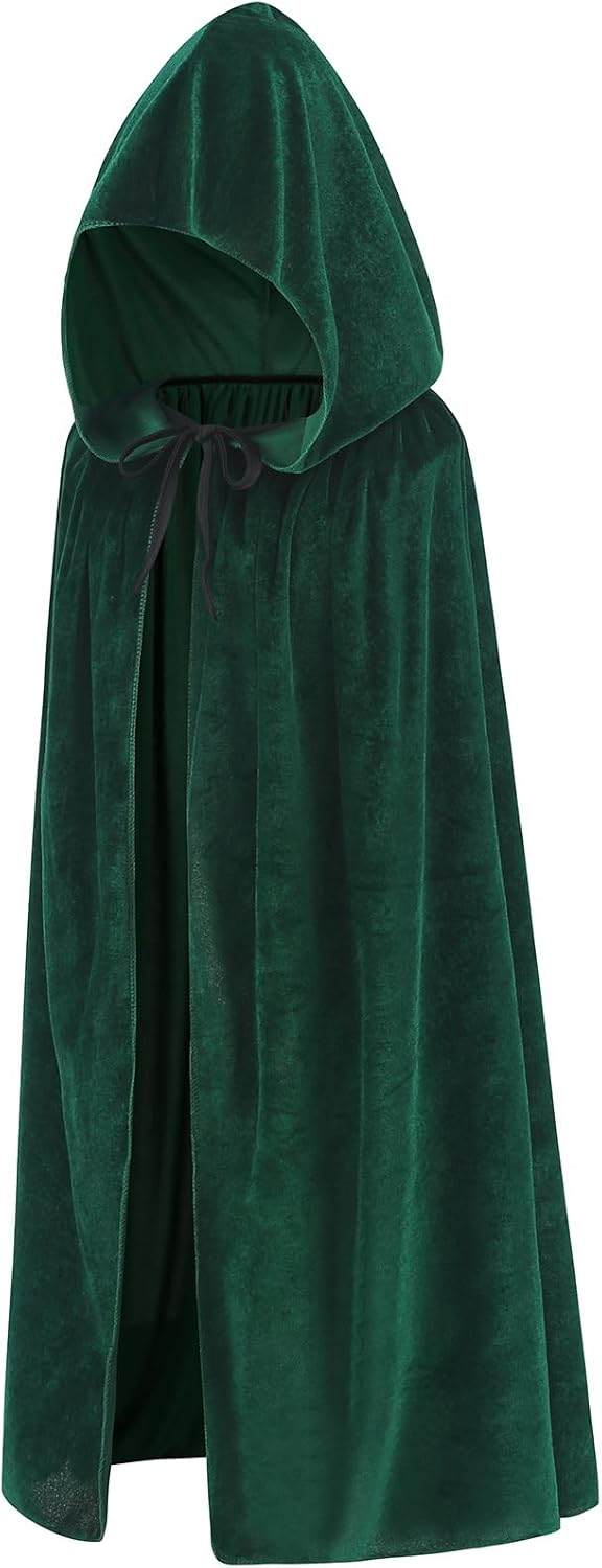 Thumbnail 1 de maxToonrain Velvet Hooded Cape 100cm Dark Green