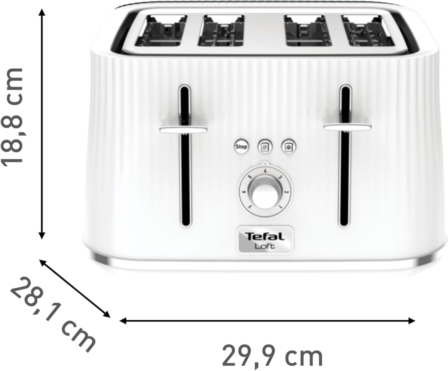 Thumbnail 6 de Tefal Loft 4-Slot Toaster 1700W