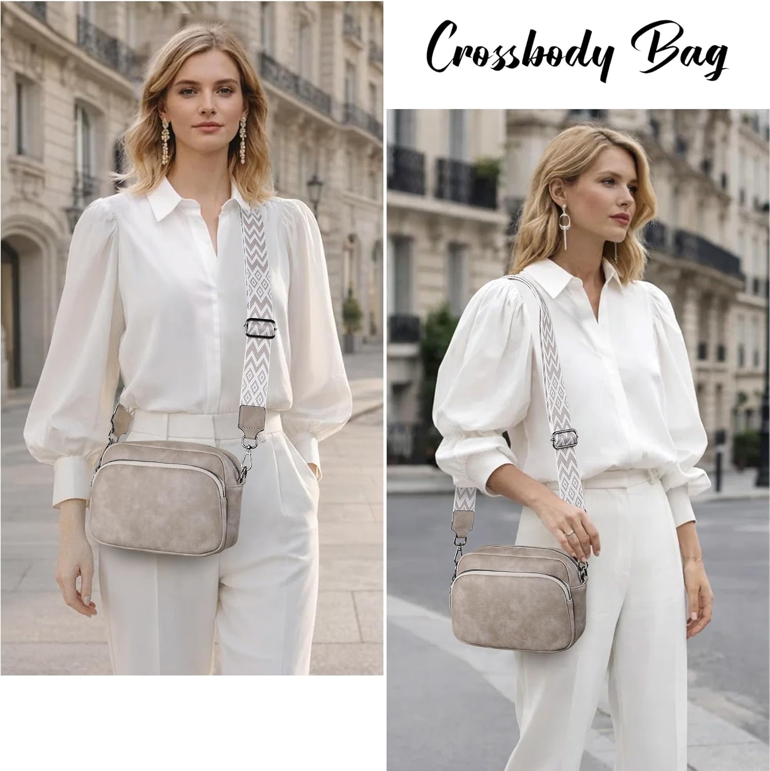 Thumbnail 1 de TANTOMI Small Leather Crossbody Bag for Women: A Practical Everyday Crossbody with Adjustable Strap