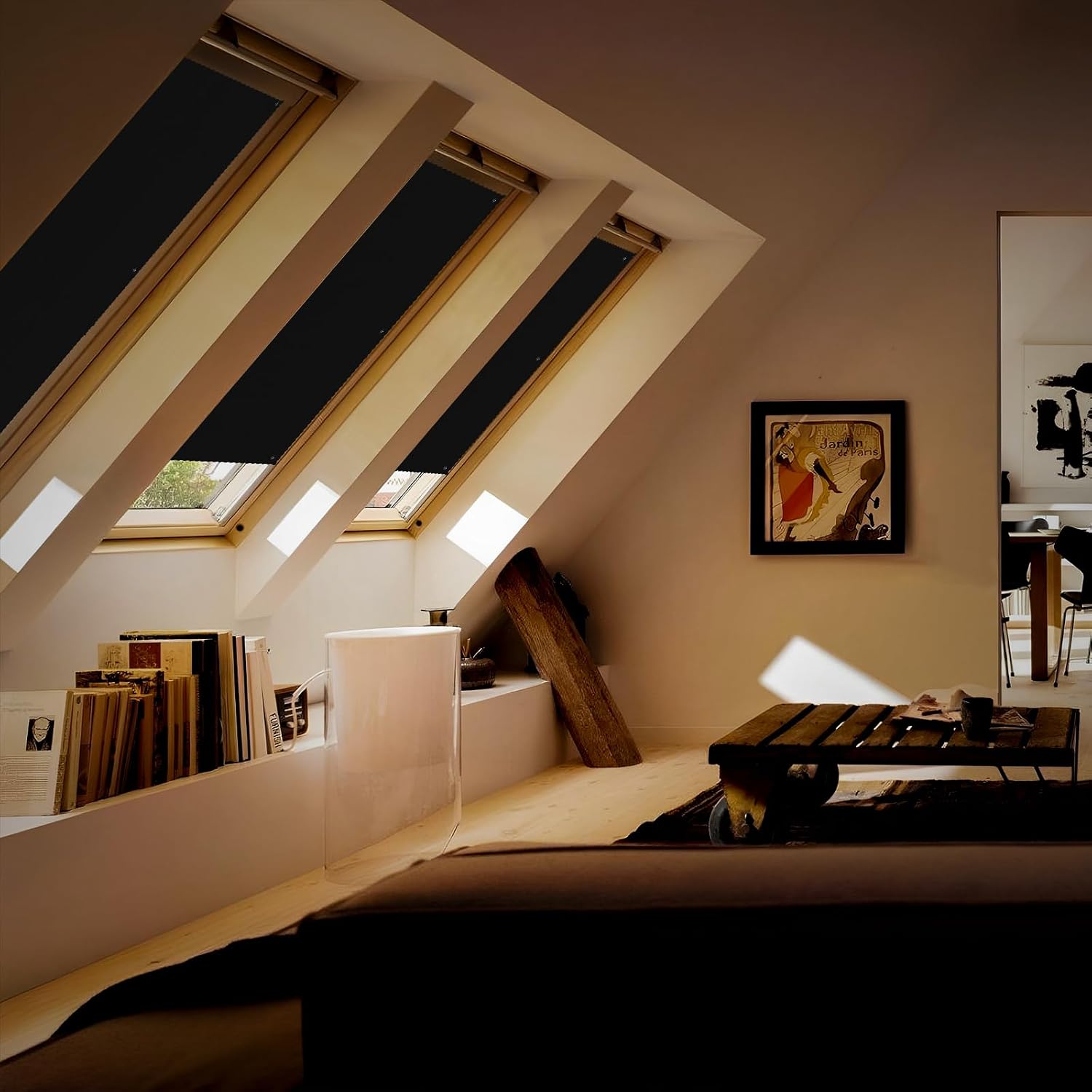 Detalle 2 de Shrivee XP300D Skylight Blackout Blind, Silver-Coated 300D Oxford, 96 x 115cm