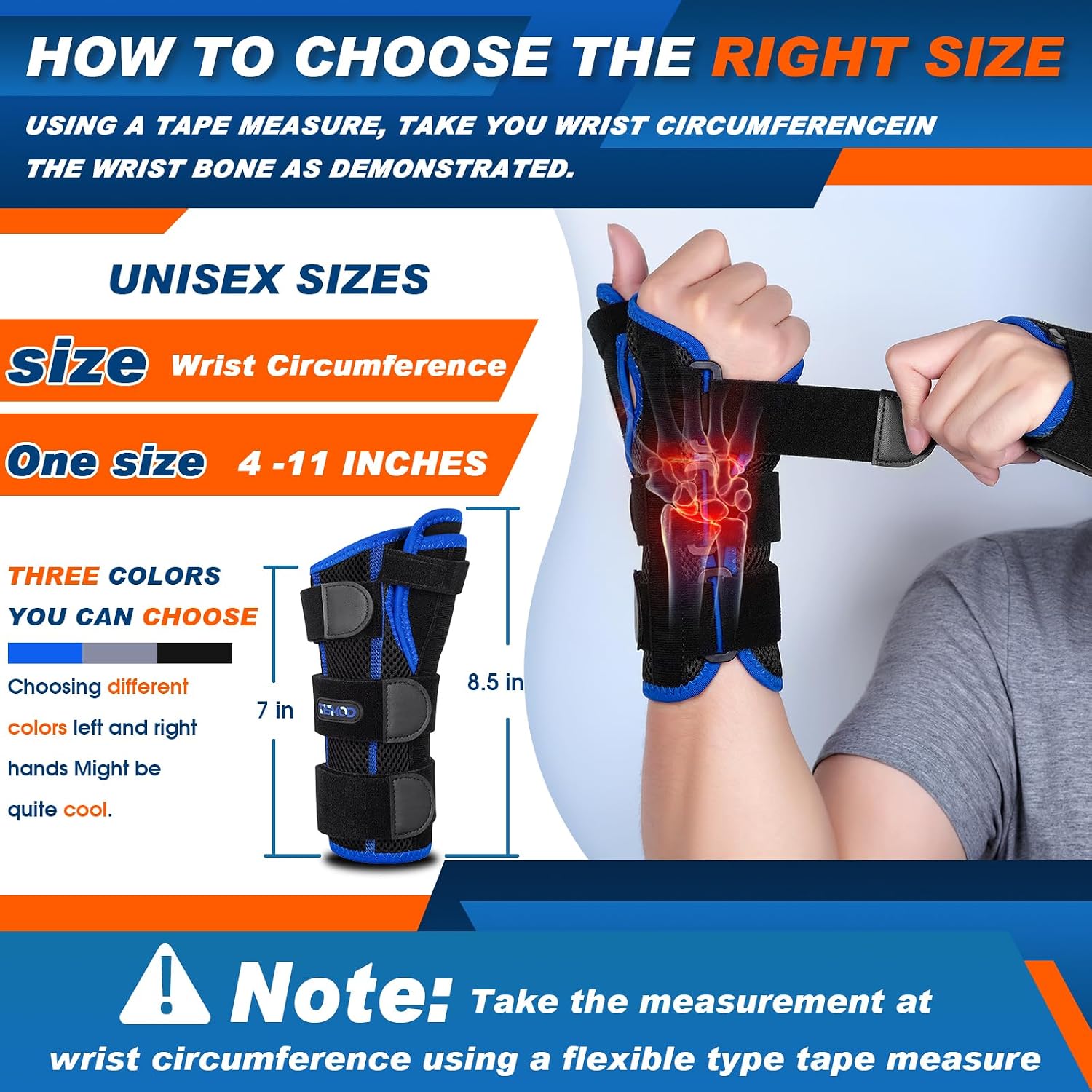 Thumbnail 6 de TISMOD WB01 Adjustable Wrist and Thumb Brace with Removable Splints