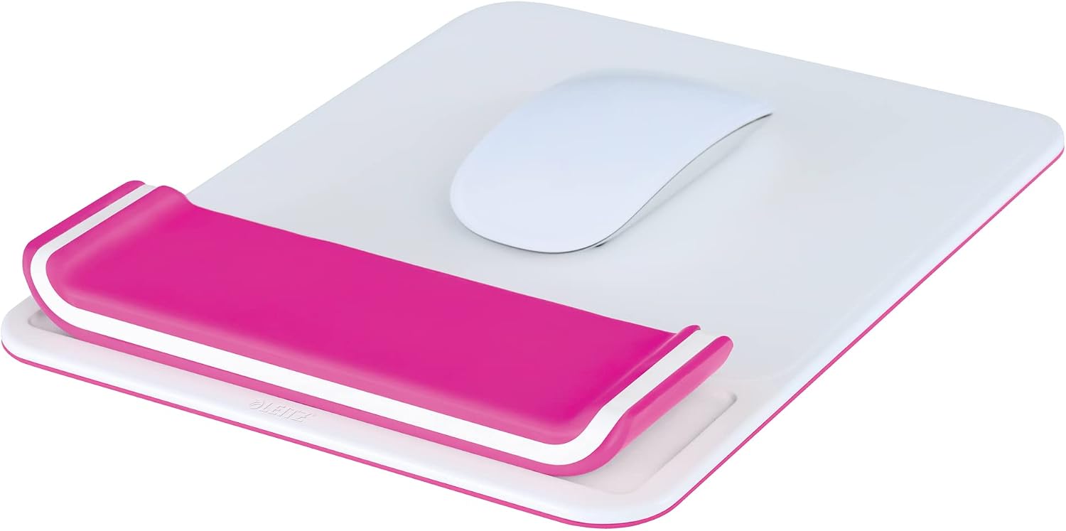 Detalle de Leitz Ergo Cosy Poggiapolsi regolabile per mouse con supporto per polso in gommapiuma – Grigio chiaro