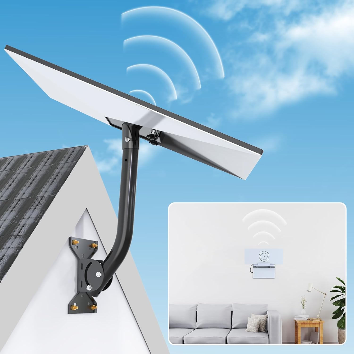 Thumbnail 1 de Starlink Gen 3 Mount Adjustable Wall or Roof Kit