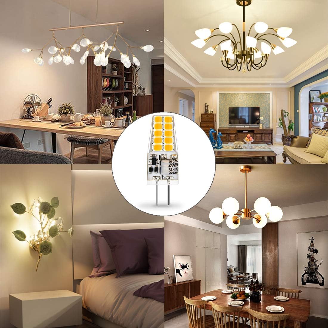 Thumbnail 3 de Auting LED G4 Lampen – 3W, 3000K Warmweiß, 360° Lichtwinkel, 12V AC/DC, 10er Pack